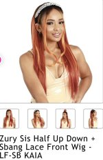 Zury Sis Half Up Down + Sbang Lace Front Wig