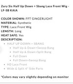 Zury Sis Half Up Down + Sbang Lace Front Wig